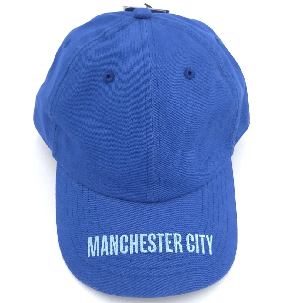 Manchester City FC Hat Blue Adjustable Soccer Dad Cap Cotton OSFM Fan Ink NEW